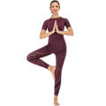 JACQUARD YOGA PANTALONES LEGGINGS INCONSÚTILES MUJERES DEPORTIVAS